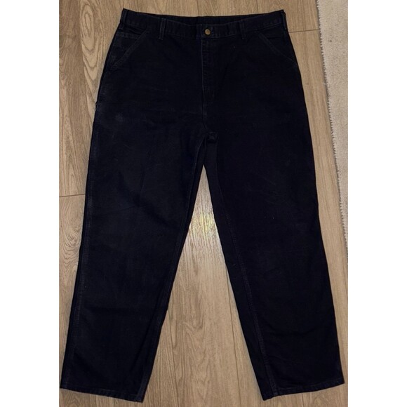 Carhartt Men's Sz 40 X 32Loose Original Fit Duck Work Dungaree B11-MDTBlack